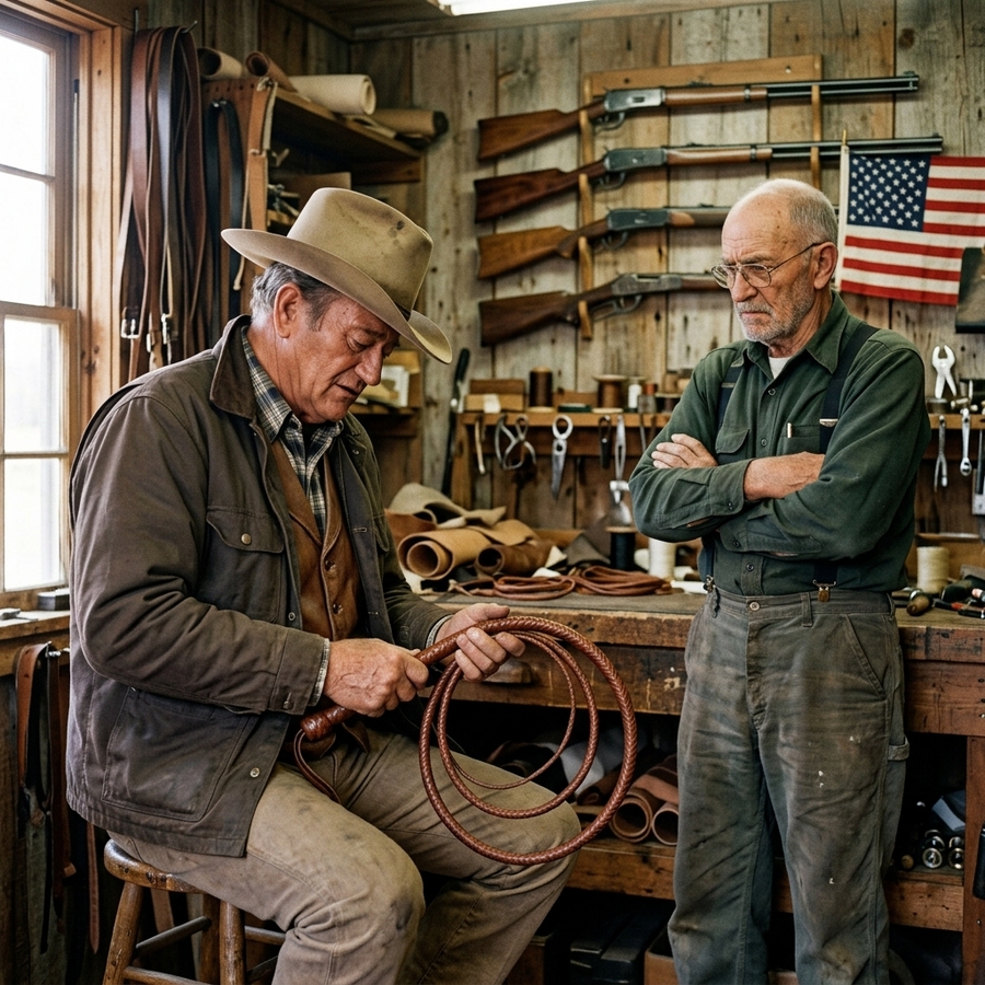 The Whip That Waited: John Wayne’s Six-Year Debt to a Forgotten Stuntman