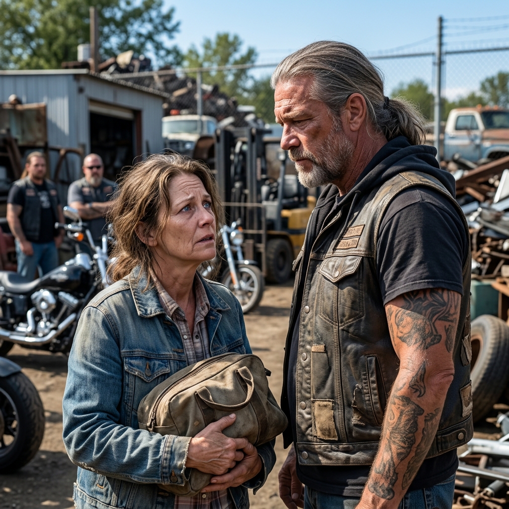 No One Wanted the Job at a Hells Angels Scrapyard — A Desperate Woman Took It and Found a New Life 
