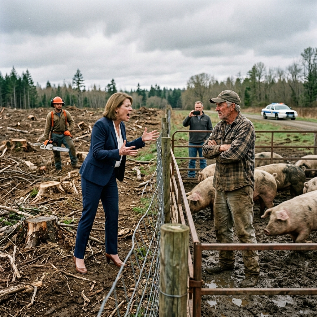 Constance Tras Fined Me With A Chainsaw And Took 47 Of My Family’s Trees — So I Exercised My Legal Right To Build A 4,800-Head Hog Farm 200 Yards From Her Back Porch. The Smell Was The Lesson.