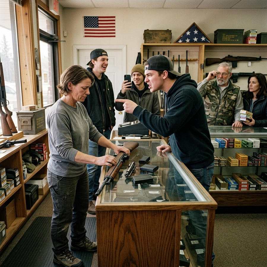 They Mocked My Worn Boots At The Gunstore— Until I Stripped a Battle Rifle in 11 Seconds and the Oldest Veteran Wept