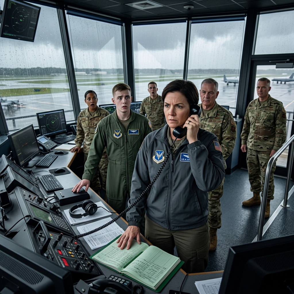 SHE ORDERED ME OUT OF THE TOWER AND SAID I WAS JUST A “TOWER TOURIST” — THEN FOUR F-35S REFUSED TO ANSWER ANY VOICE BUT MINE
