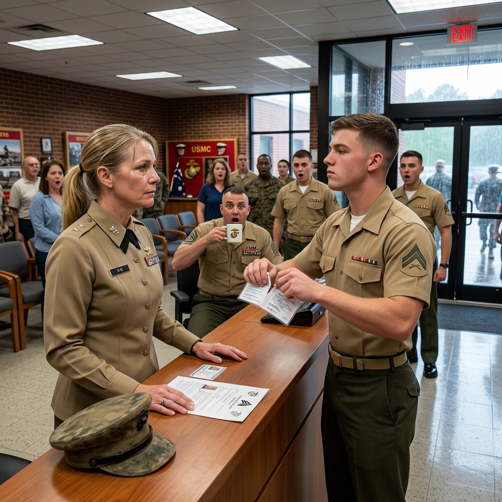 A Marine guard tore up my visitor pass at Quantico and told me to leave