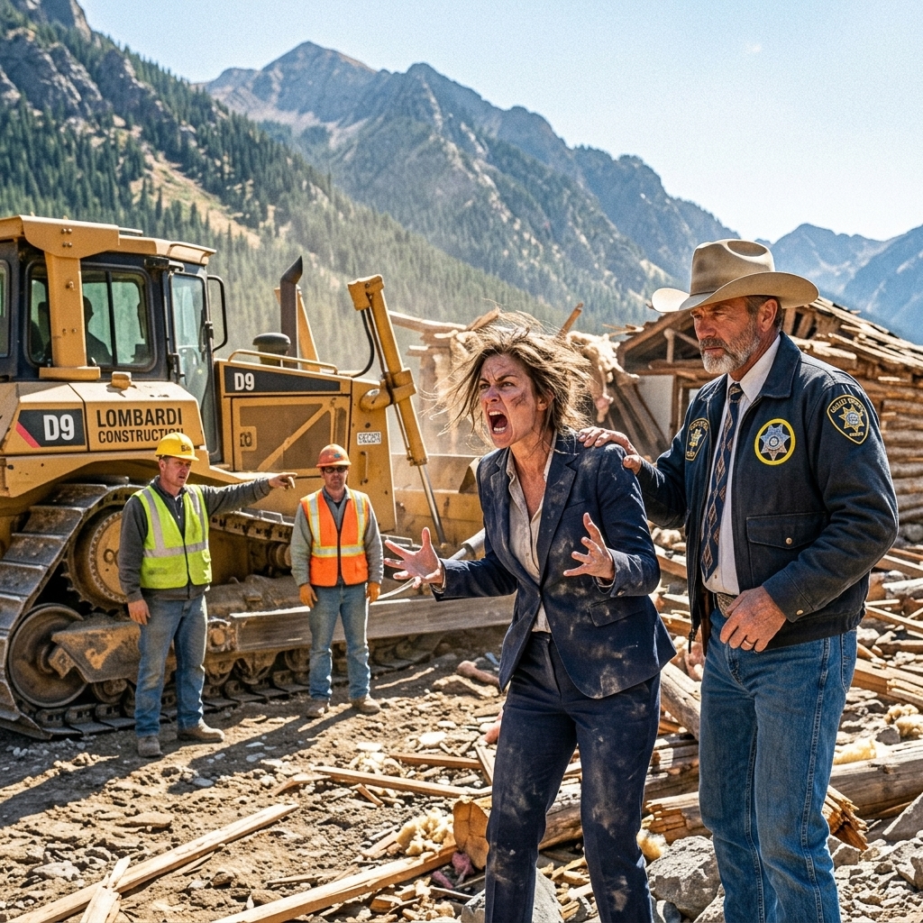 My HOA president sent a bulldozer to destroy my private cabin over a fake property line — but she had no idea I was a retired fraud investigator. Here is how I ruined her.