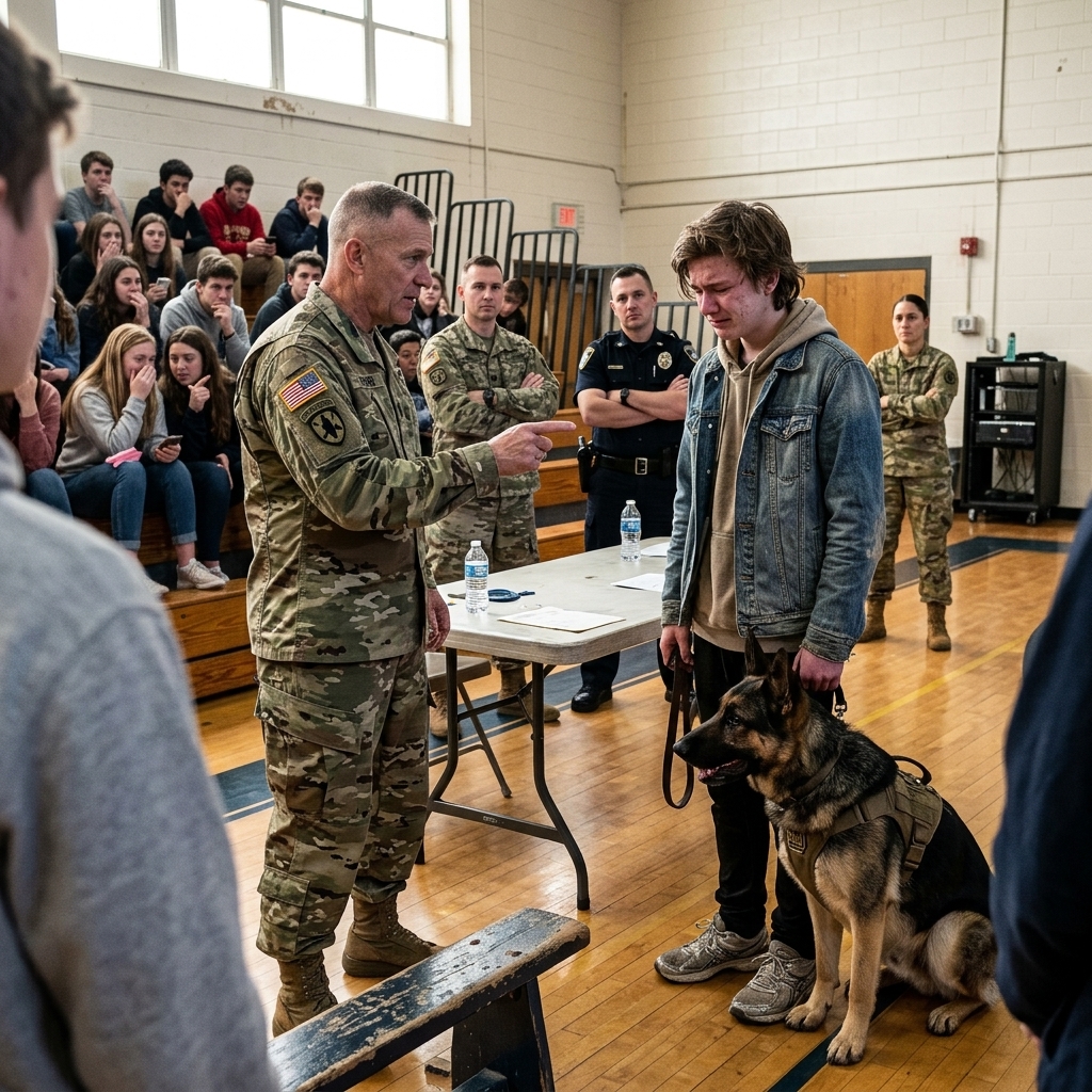 A Navy Lieutenant mocked my mother in front of the whole school, calling me a liar for claiming she was a Navy SEAL. I stayed silent because I knew something he didn’t—AND NOW THE TRUTH WALKED IN. BUT WOULD HE EVER SEE IT COMING?