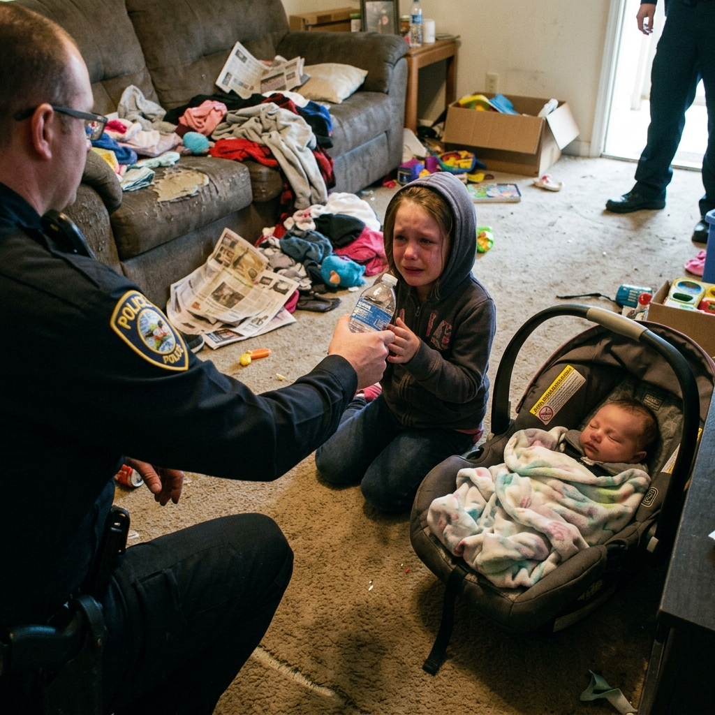 A Barely Audible 911 Call Came From a Seven-Year-Old Girl Who Whispered That Her Baby Brother “Didn’t Feel Heavy Anymore,” and When Police Forced Open the Apartment Door They Found a Scene None of Them Would Ever Forget