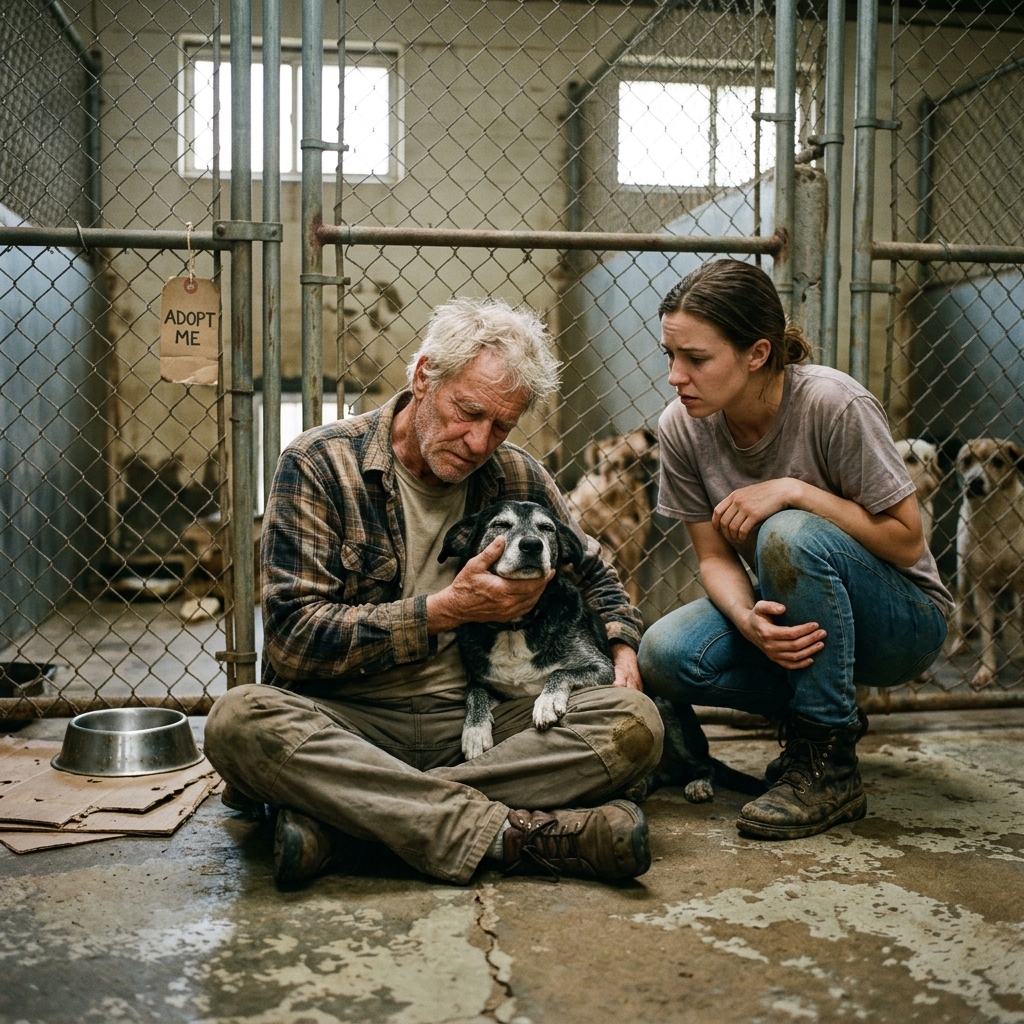 For Seven Quiet Years, an 82-Year-Old Man Walked Into the Same Animal Shelter Every Tuesday Morning, Ignoring the Excited Puppies Everyone Else Fell in Love With, Until a Young Director Finally Asked Him One Gentle Question That Revealed Why He Only Sat With the Dogs Waiting at the End of the Hall