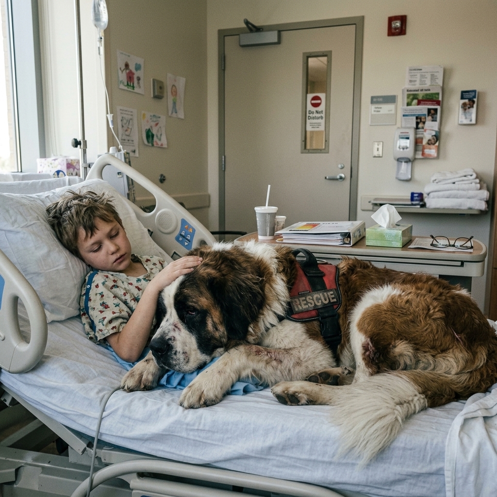WHOLE STORY  A retired mountain rescue dog named Atlas, who had survived a deadly rockslide and spent years as a calm therapy animal