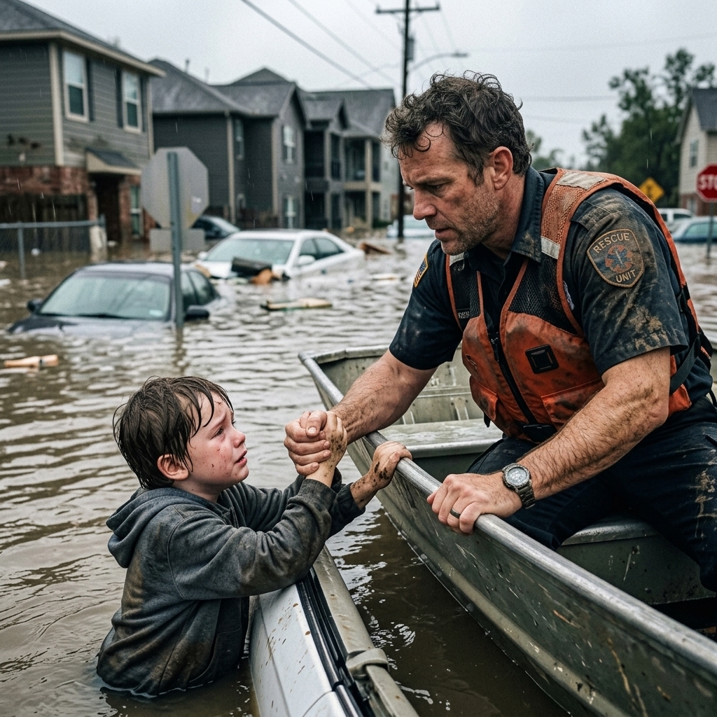 WHOLE STORY:  Flood Zone Rescue Story: The order from command was clear — pull back immediately, the flood zone was now non-survivable