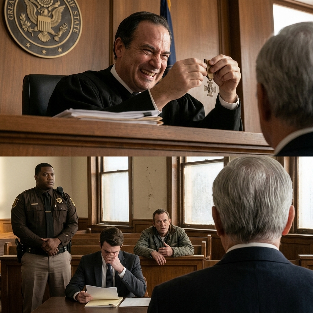 I wore my Navy Cross to court to honor my fallen brothers, but the judge called me a fraud and threw my medals on the bench. Then the doors swung open, and I saw a face I hadn’t seen in years… WHAT HAPPENED NEXT STILL LEAVES ME SPEECHLESS?