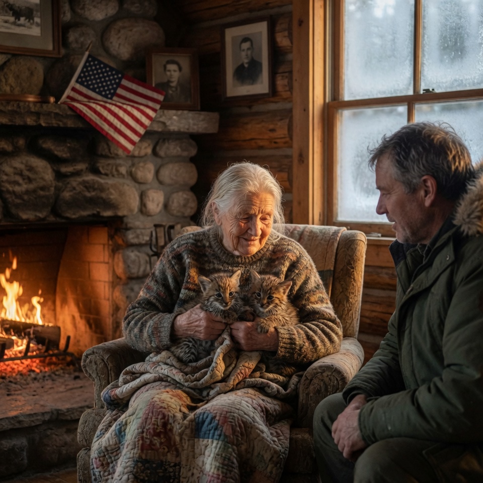 The Winter The Wild Came Inside: A Montana Widow’s Christmas Miracle and the Healing Power of Two Bobcats