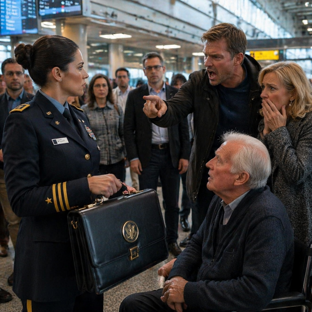 THE ARROGANT CEO HUMILIATED HIS DAUGHTER IN FRONT OF A CROWDED TERMINAL, THEN HE NOTICED THE SEALED FILE IN HER HAND