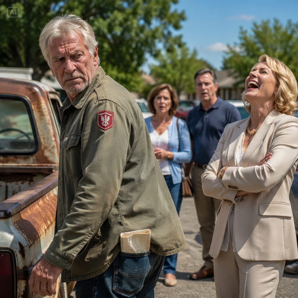THE ARROGANT HOA PRESIDENT LAUGHED AND CALLED POLICE ON THE GRIEVING OLD RANCHER IN THE FADED GREEN JACKET