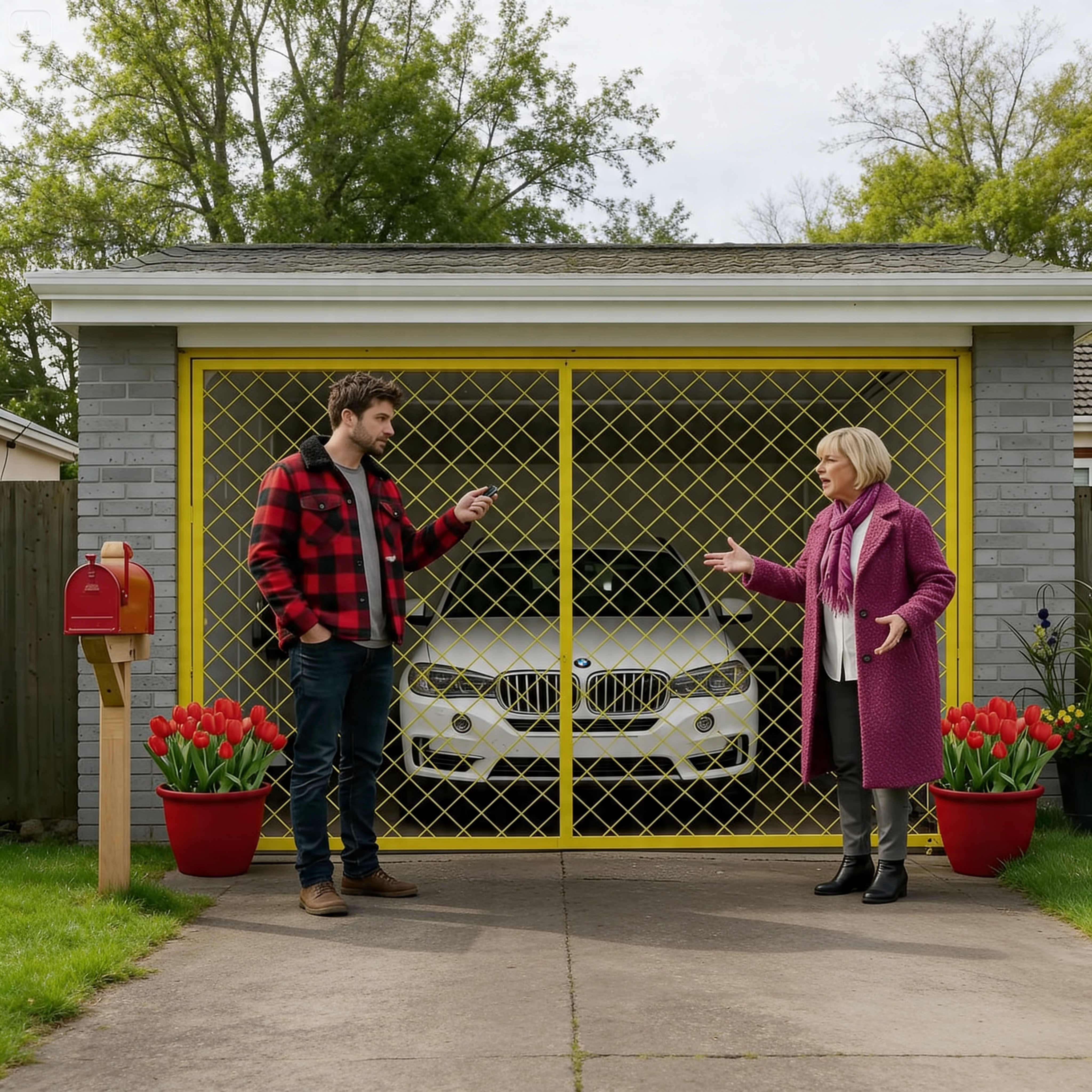 MY HOA TREASURER PARKED HER $60,000 BMW IN MY GARAGE WITHOUT ASKING — THEN FINED ME $200 FOR LEAVING MY OWN GARAGE DOOR OPEN. WHEN I SHOWED HER THE ORIGINAL PROPERTY DEED, HER ENTIRE FACE CRUMBLED. YOU WON’T BELIEVE WHAT I FOUND AT THE COUNTY RECORDS OFFICE.