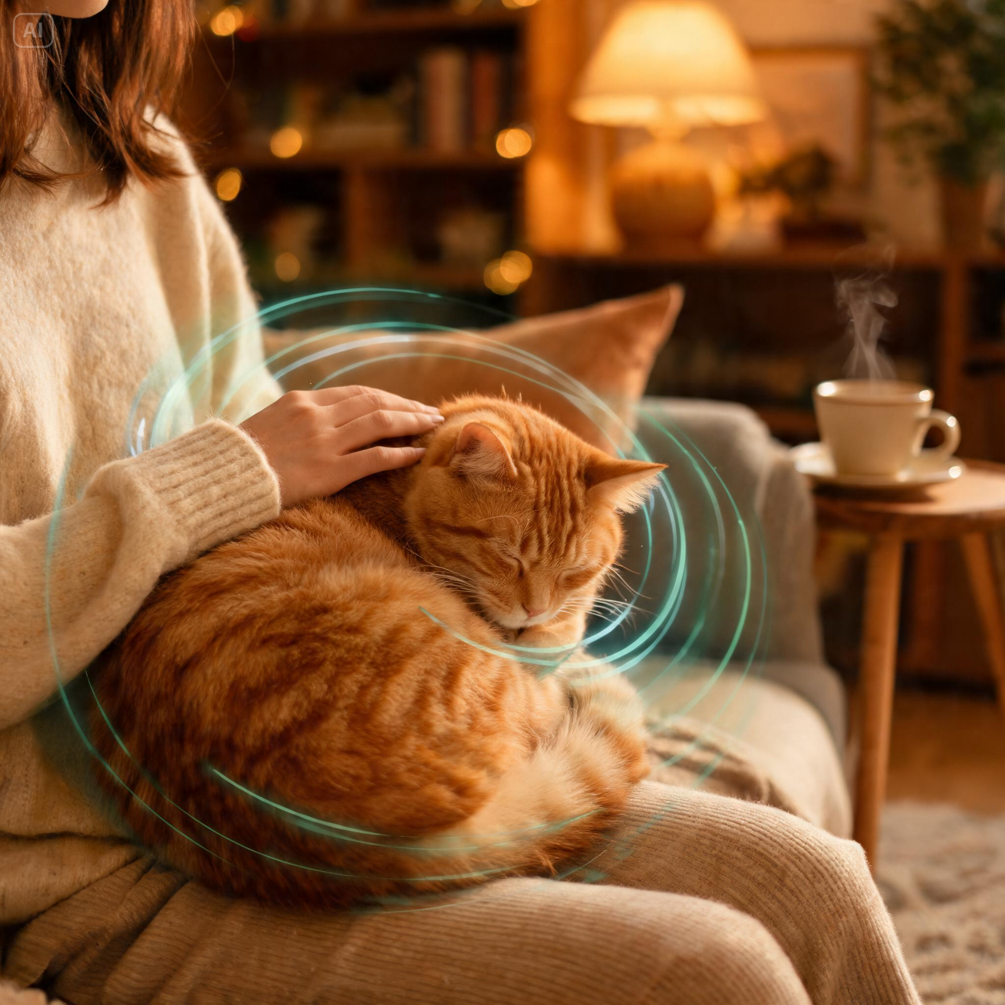 THE HEALING PURR: GROUNDBREAKING SCIENCE REVEALS YOUR CAT MAY BE LITERALLY FIXING YOUR BODY WHILE IT SITS ON YOUR LAP.