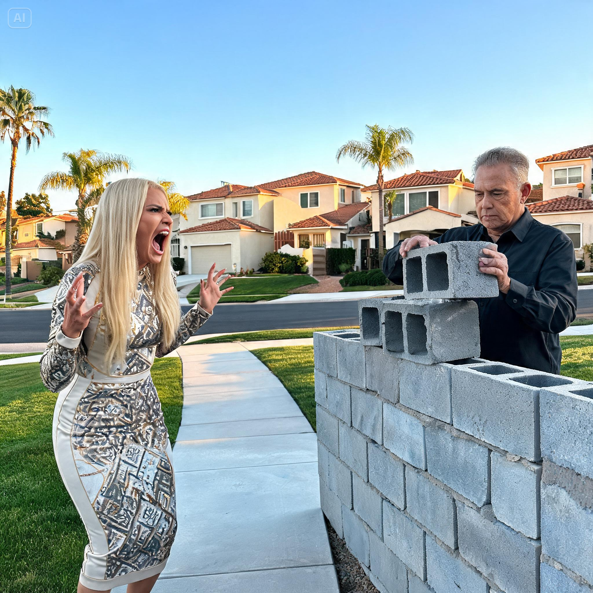 HOA KAREN CUT DOWN MY HEDGES, SO I REPLACED THEM WITH A CINDER BLOCK FORTRESS!