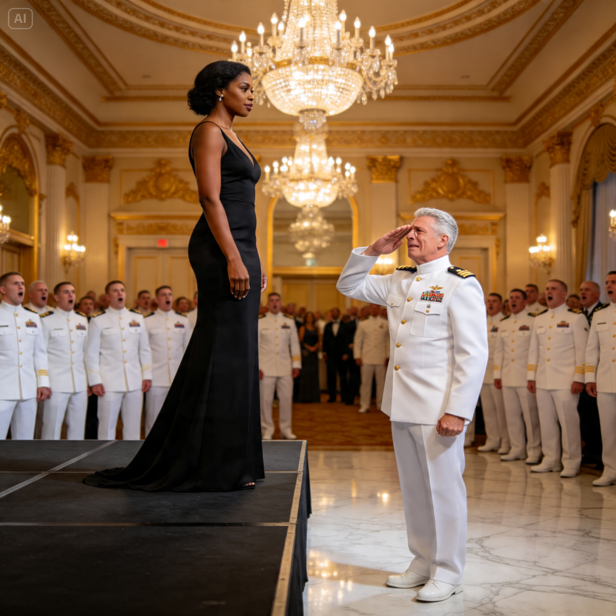 SEAL ADMIRAL LAUGHED AND ASKED HER RANK AS A JOKE IN PARTY, THEN HE RECOGNIZED THE SNIPER INK AND FROZE, AND LATER…