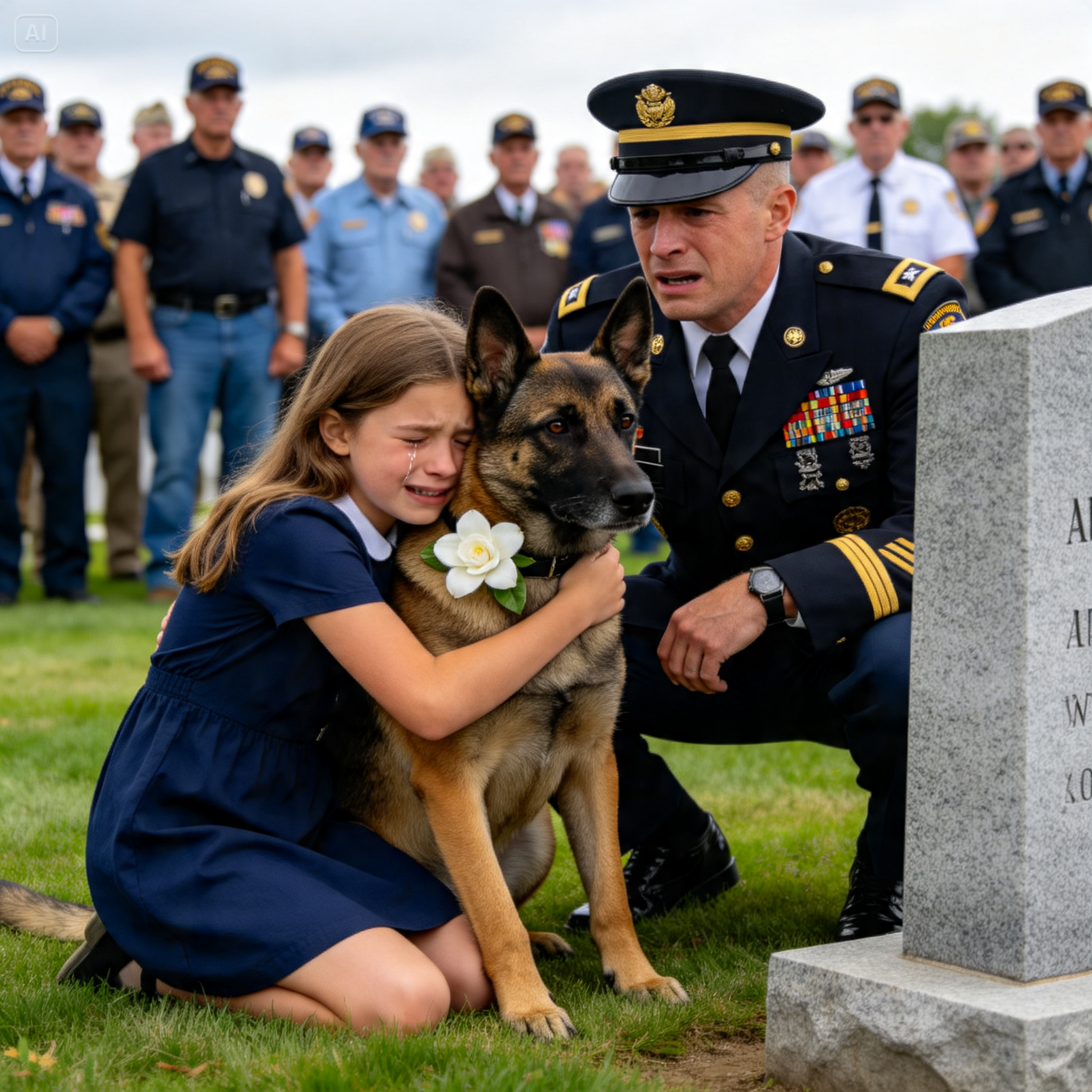 I STOOD COMPLETELY ALONE AT A CROWDED D.C. MILITARY MEMORIAL TO HONOR MY FALLEN FATHER, UNTIL A PACK OF K9 DOGS BROKE PROTOCOL AND…