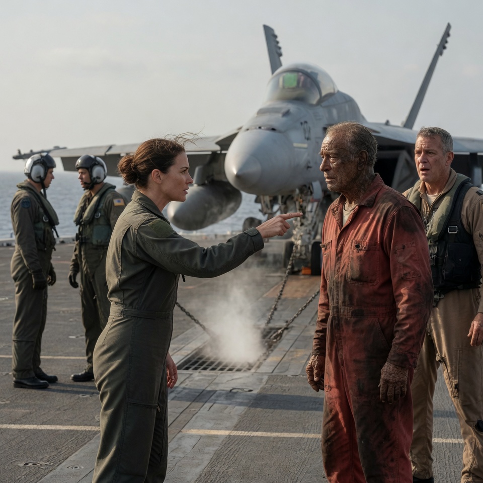 “The flight deck officer called me the garbage man and had security drag me off the deck in front of my entire crew. I reached into my coveralls and pulled out a wrench I forged 50 years ago.”