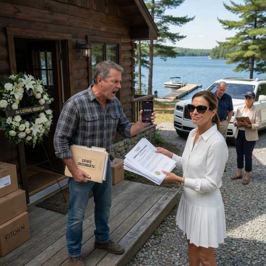 The HOA President Came to My Late Uncle’s Cabin Demanding I Sign Over the Dock for $1 — Then I Found the File That Proved She’d Been Robbing the Entire Neighborhood