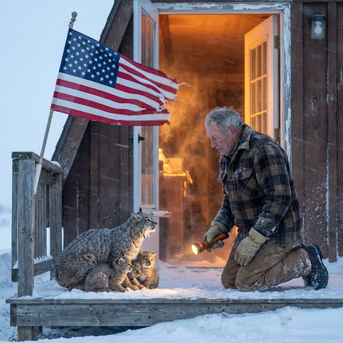 The Night the Wild Knocked: An Old Firefighter’s Final Rescue in a North Dakota Blizzard