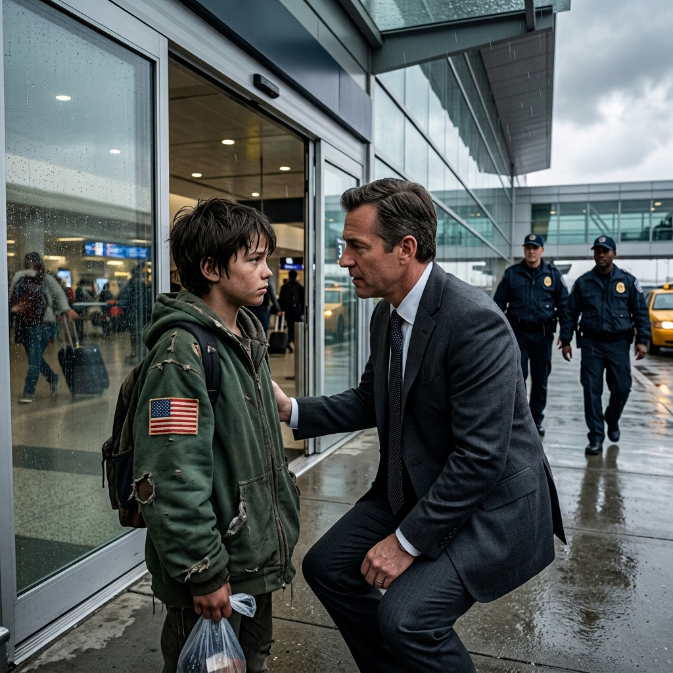 The Homeless Boy in Terminal B: A Billionaire’s Betrayal, A Grounded Flight, and Redemption