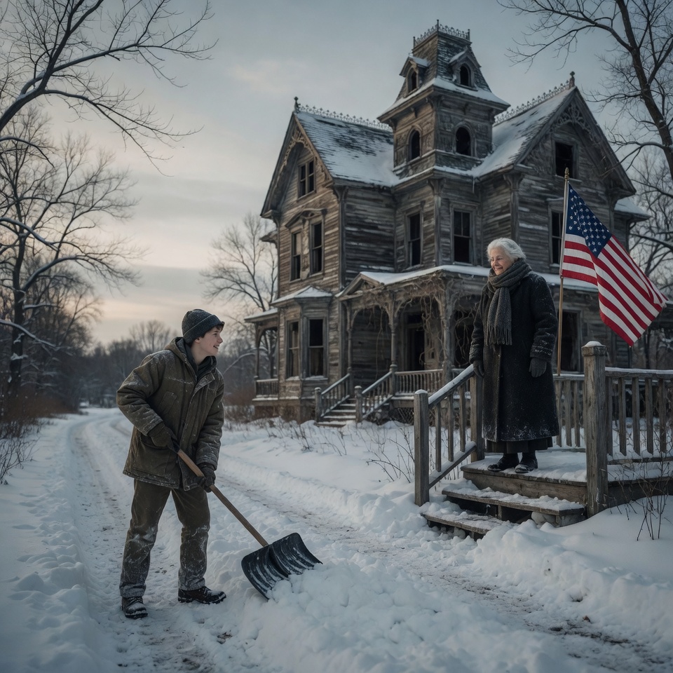 The Legacy of a Winter’s Kindness: How One Shovel of Snow Thawed a Frozen Heart and Altered Destiny
