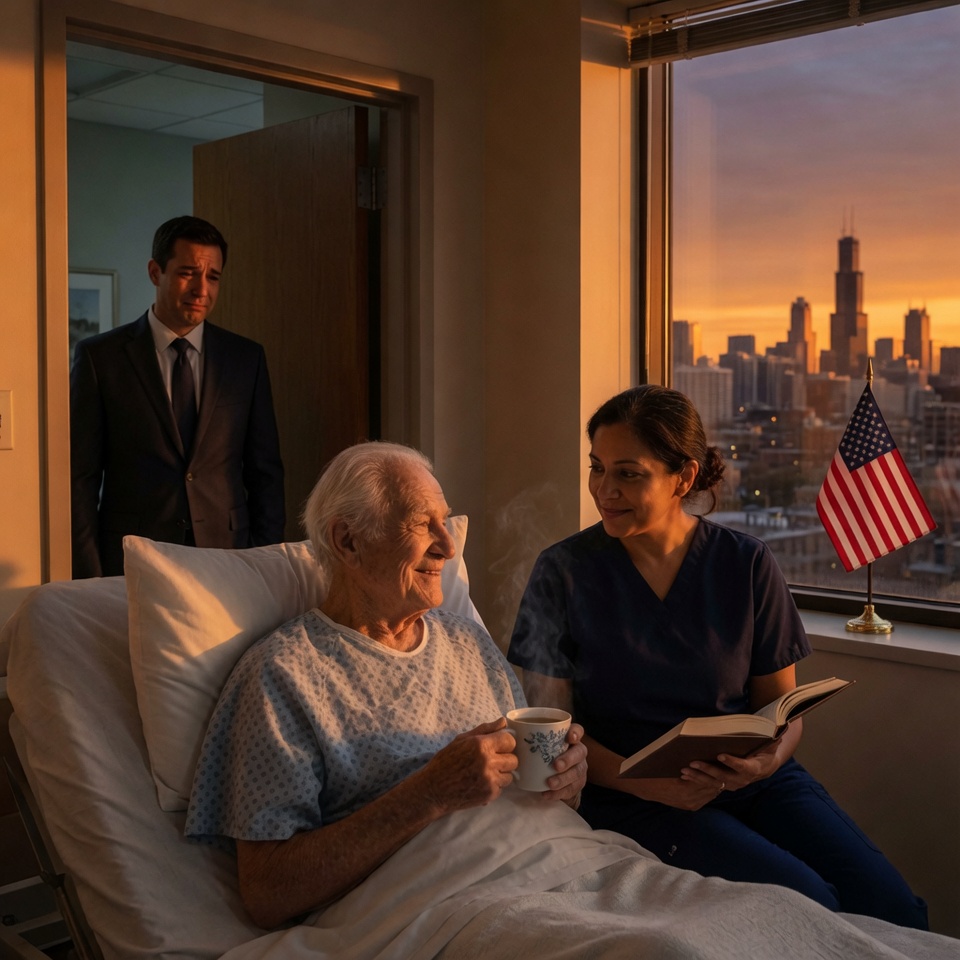 A Chicago Winter’s Grace: How a Nurse’s Midnight Cup of Tea Changed Three Destinies Forever