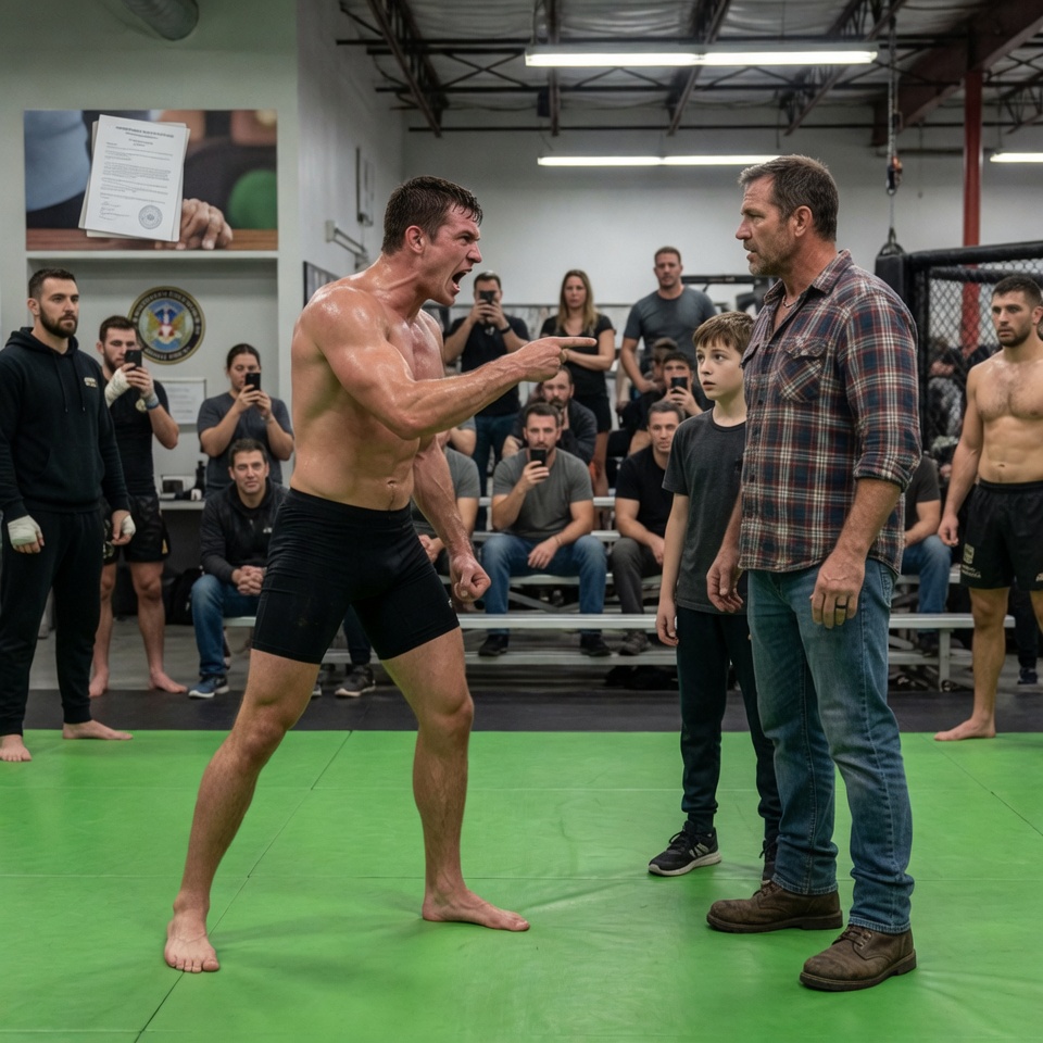 The unconditional sparring waiver was already sitting on the front desk when the 26-year-old MMA instructor mocked my flannel shirt in front of thirty parents.