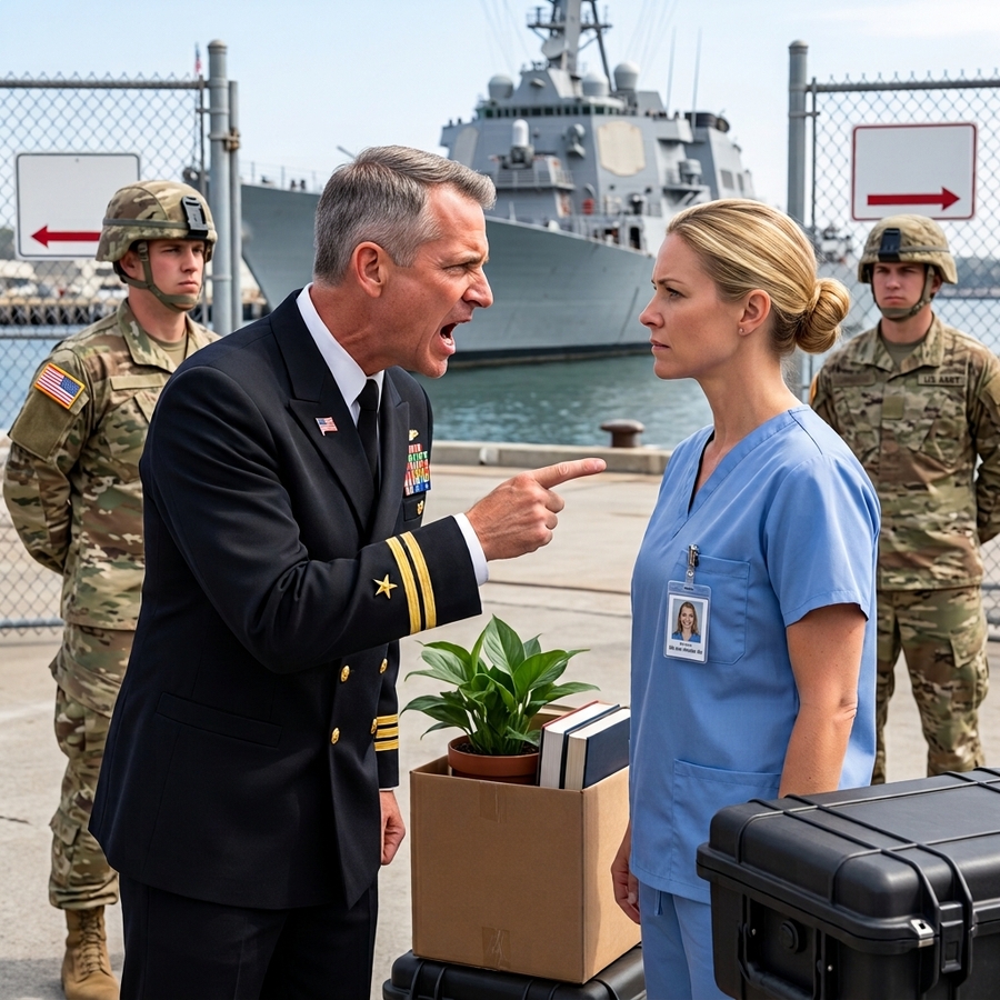 Commander Ordered the Quiet Nurse to Leave the Base — Never Knowing She Was a Rear Admiral and His Direct Superior