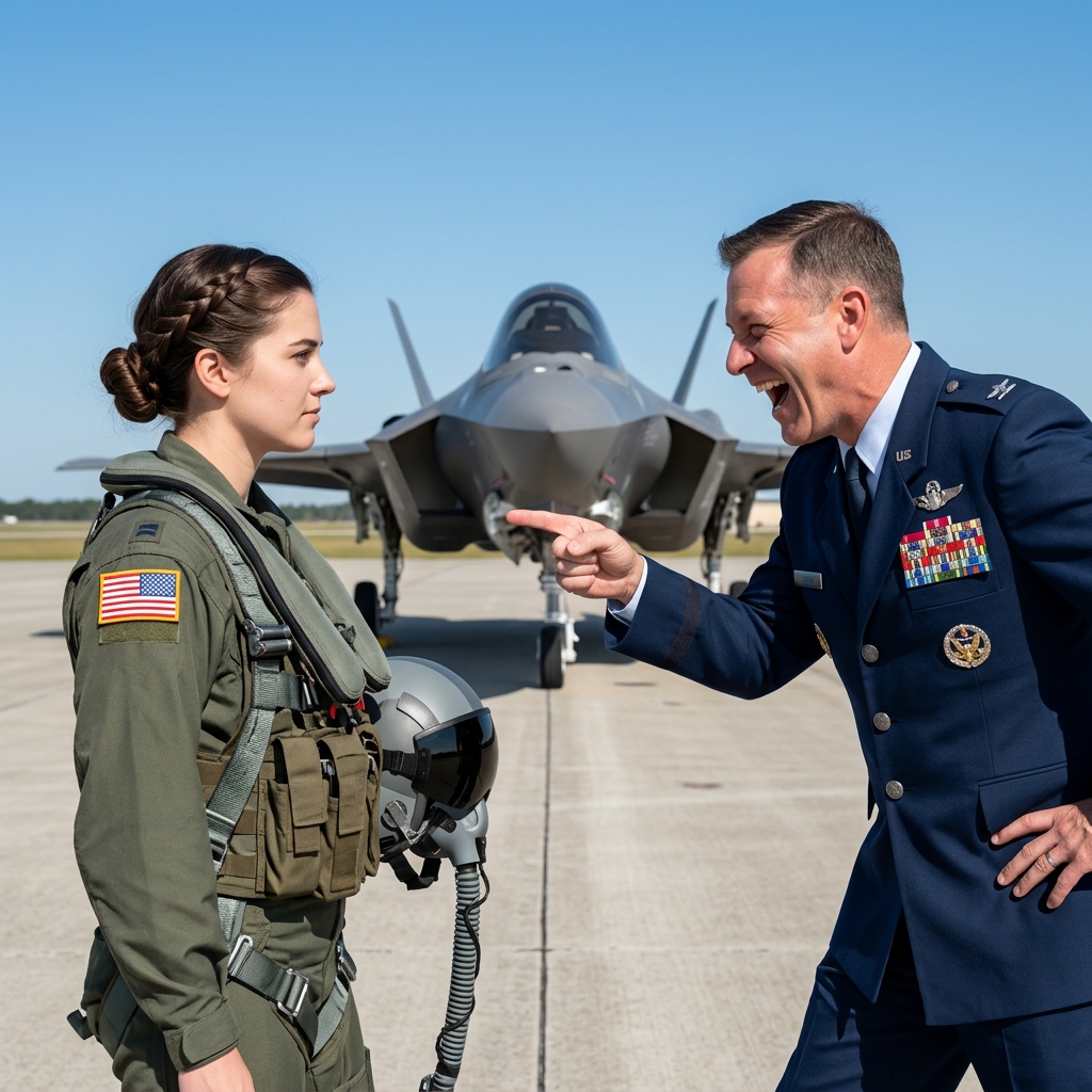 “You’re Not Cleared to Fly,” Major Smirked — But Her F‑35 Roared to Life and the Distinguished Flying Cross Came Out