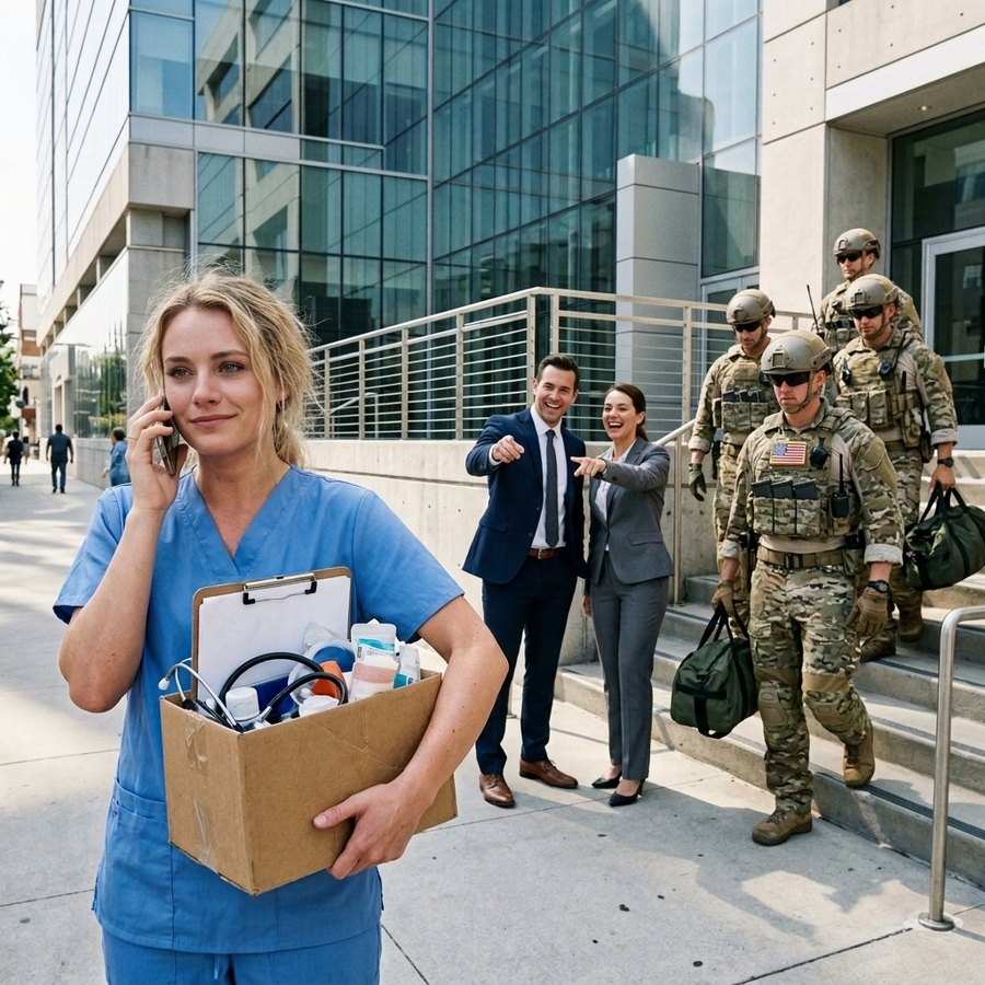 After Being Fired, the Nurse Made One Call — “Fire Every One of Them!” — Then Navy SEALs Stormed the Building