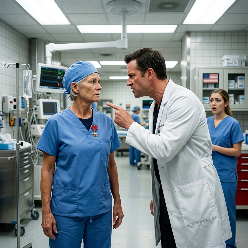 The arrogant chief physician threatened to destroy her career for touching his dying patient—but he had no idea the quiet 55-year-old nurse possessed a deeply classified military skillset. What happens when her true identity is exposed?
