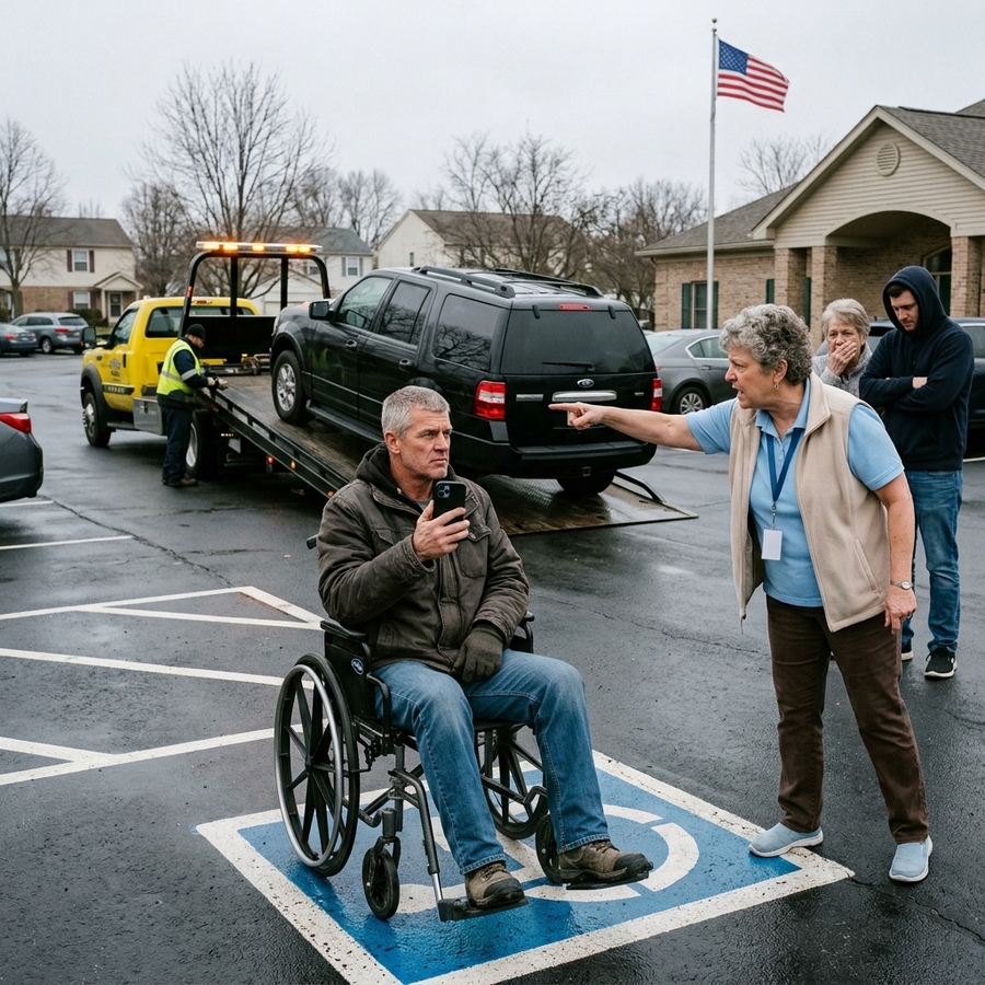 HOA Karen Towed My Car From My Disabled Veteran Spot Thinking I Wasn’t Able To Fight Back — She Never Expected The $180,000 Federal Secret I’d Uncover