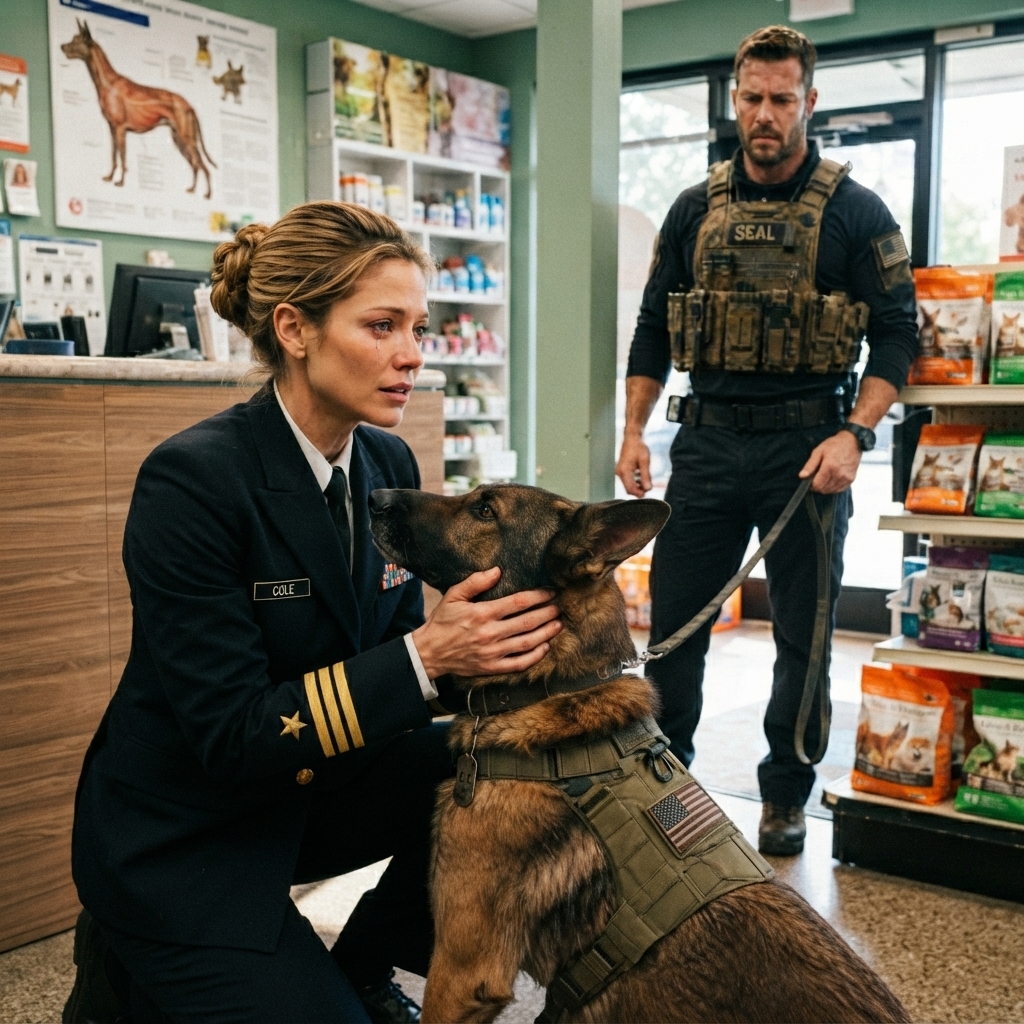 WHOLE STORY: A Navy SEAL WALKED into my clinic with a military dog he claimed had “ended men.” Ten minutes later