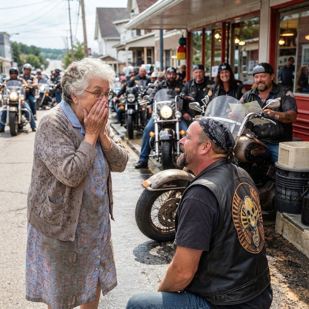WHOLE STORY: The roar of 97 motorcycles shook my diner’s windows—and I thought the end had finally come. Then a man with a scarred face pushed through the front door.