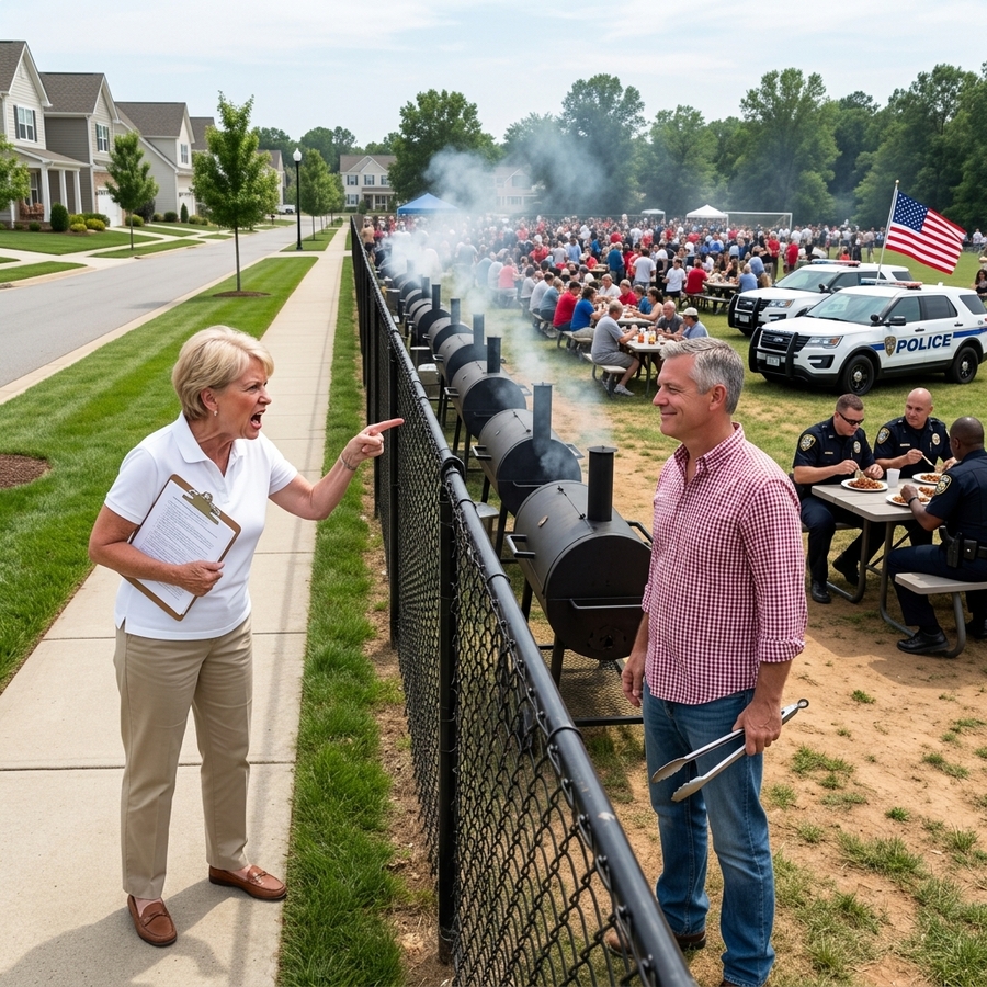 My HOA Banned Backyard BBQs In The Neighborhood — So I Found the One Map She Forgot and Hosted 100-People Feast Right Outside Her Window