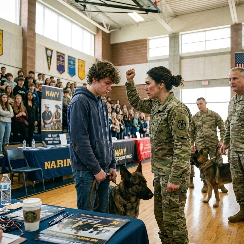 WHOLE STORY: I RAISED MY HAND TO ASK ABOUT MY MOTHER BEING A NAVY SEAL. The lieutenant laughed