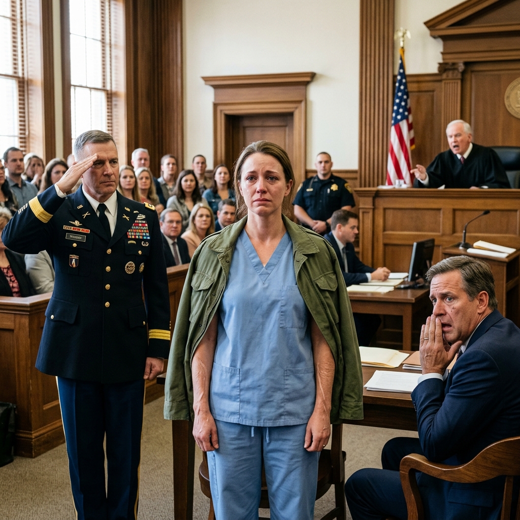 Judge Tried To Humiliate The Trauma Nurse In Court by Ordering “Take Off That Jacket” — Then A Navy Admiral Stood Up And Revealed Her Classified Combat Heroism