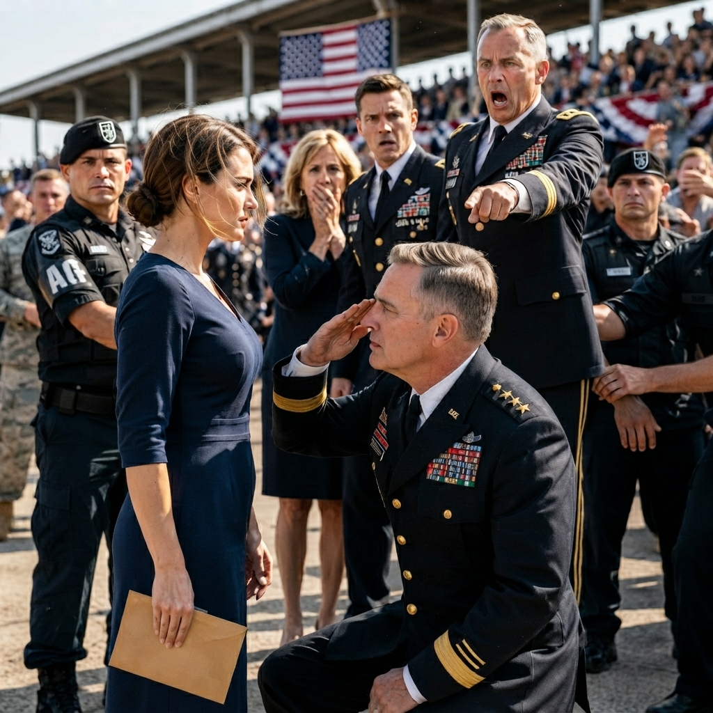 WHOLE STORY: My brigadier general father-in-law had military police ESCORT me off the parade field in front of hundreds of people