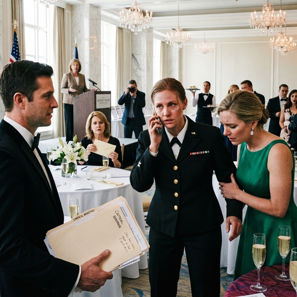 WHOLE STORY: I walked into my mother’s gala in torn field gear — then the Pentagon called with a warning that shattered my family’s perfect lie.