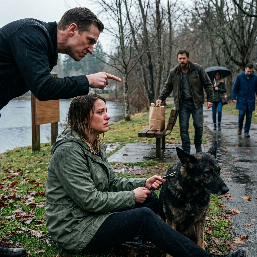 A silent Navy SEAL defended my $10 senior dog with ONE DEADLY LOOK—right after scammers STOLE my dead mother’s house.
