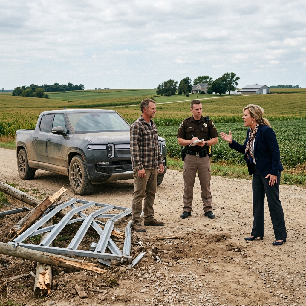 HOA Karen Built a 12-Foot Steel Gate on My Dad’s 5,000-Acre Farm — Then Watched the FBI Raid Her Private Office