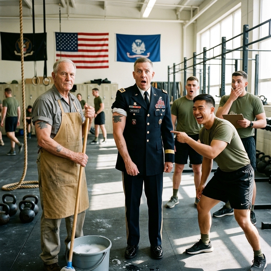 Young SEALs Laughed At The Old Janitor’s Faded Tattoo — Then A 4-Star Admiral Showed Them His Own Matching Ink