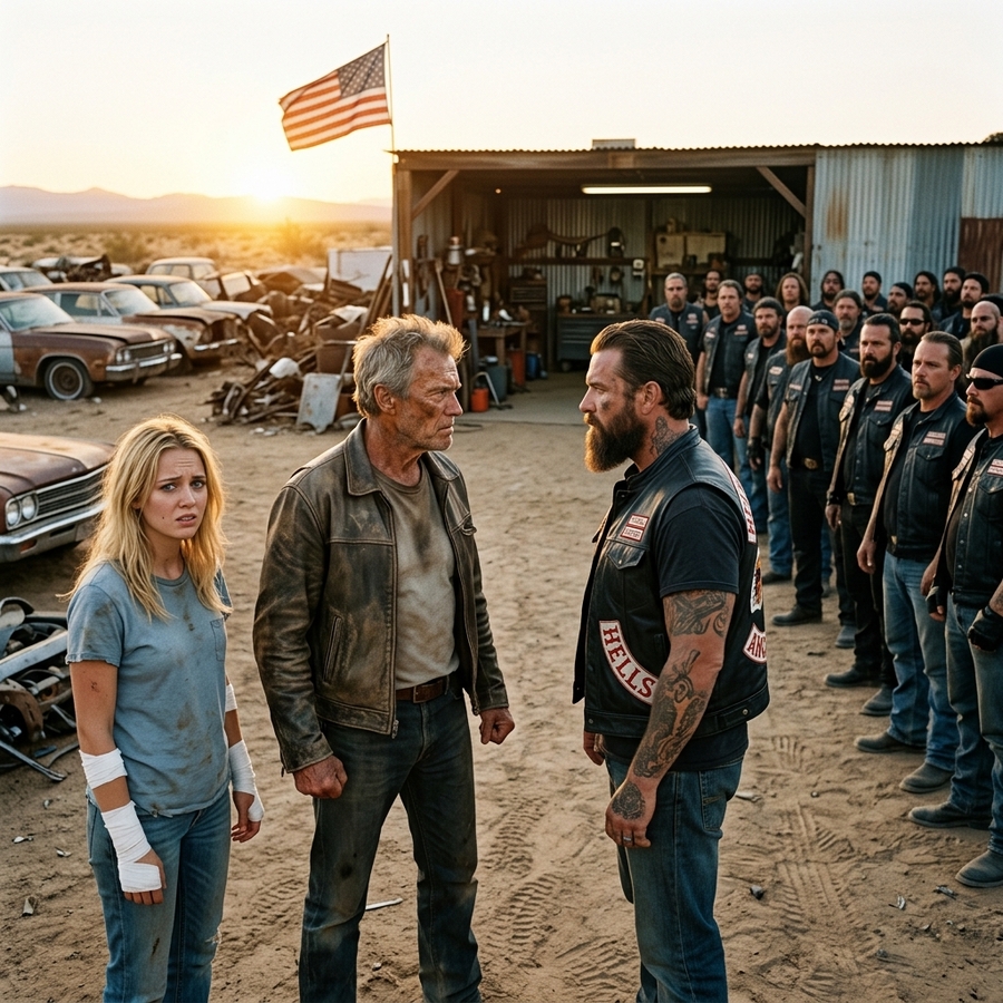 A Poor Mechanic Saved a Dying Girl and Shared His Meager Meals — Then 350 Hells Angels Rolled Up to His Garage