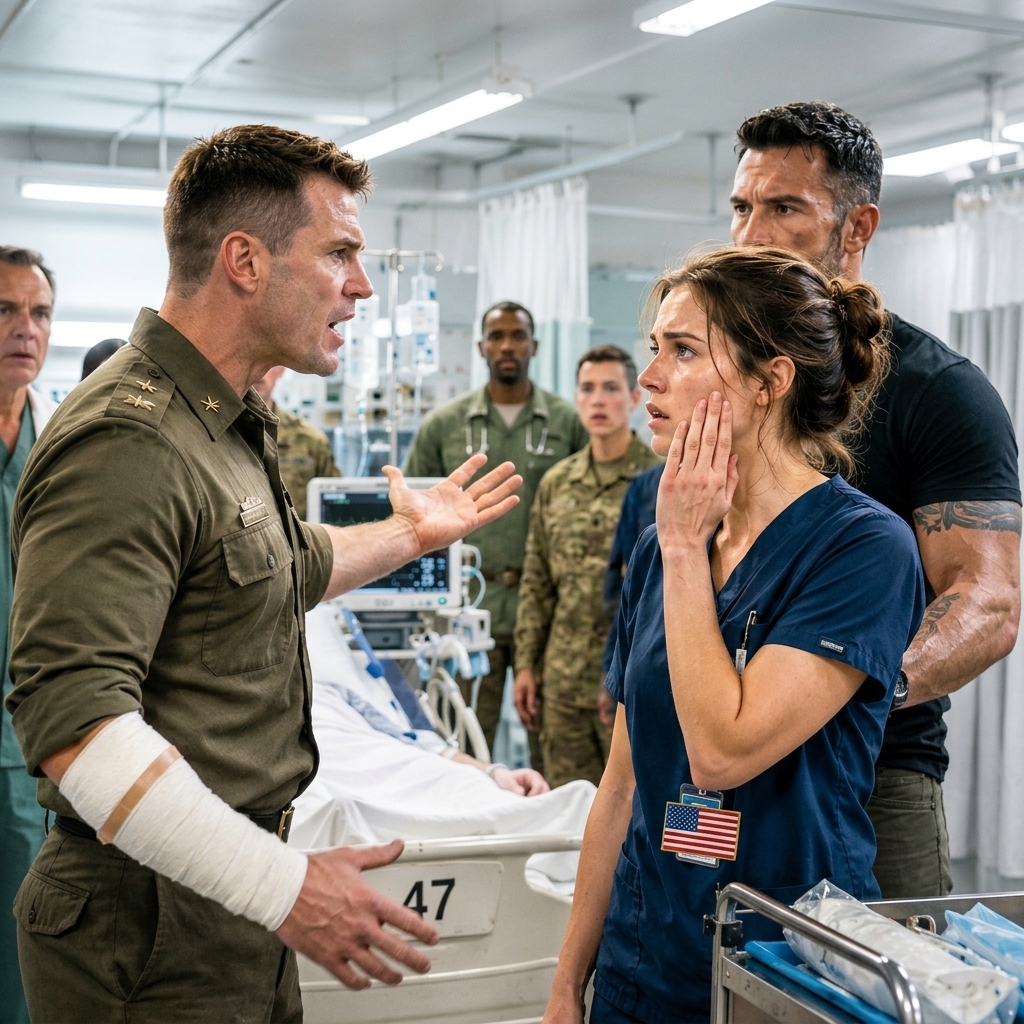 Combat Nurse Slapped by Arrogant Lieutenant for Refusing to Abandon a Dying SEAL — Then the Shadow Rose