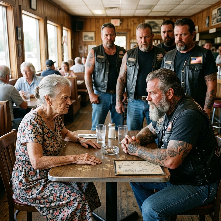 An 86-Year-Old Grandmother Asked a Hells Angel to Pretend to Be Her Son — The Reason Why Left Everyone Speechless