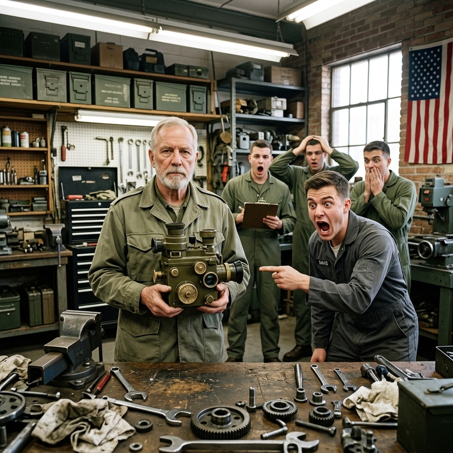 Museum Curator Humiliates Old Veteran Over “Scrap Metal” — Until He Sees the Hand-Etched Mark of a Legendary WWII Watchmaker