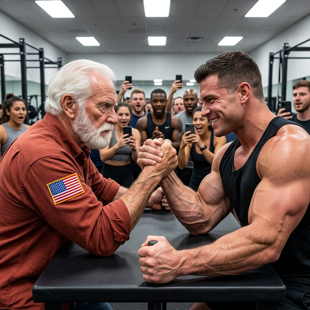 $500 Arm Wrestling Bet: The Cocky Bodybuilder Didn’t Know He Was Challenging a Special Forces Veteran—The Ending Shocked Everyone