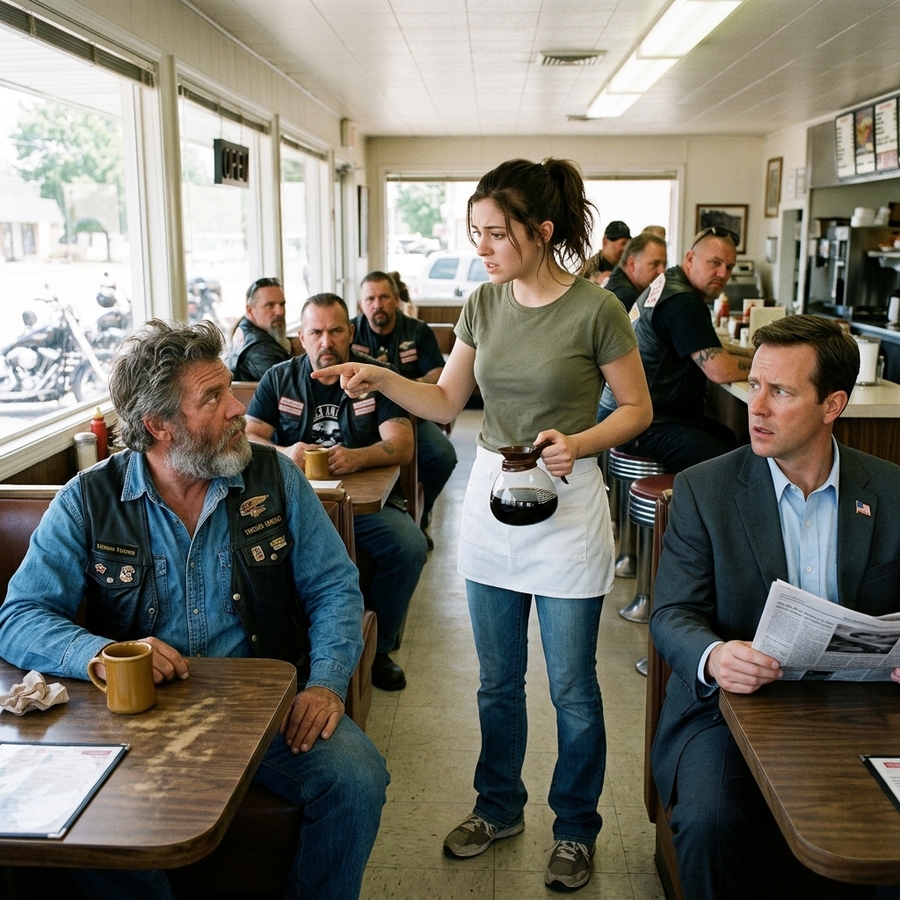 When She Whispered ‘My Dad Has Your Exact Bike,’ the Biker President Knew It Was a Distress Signal — And Justice Rode In