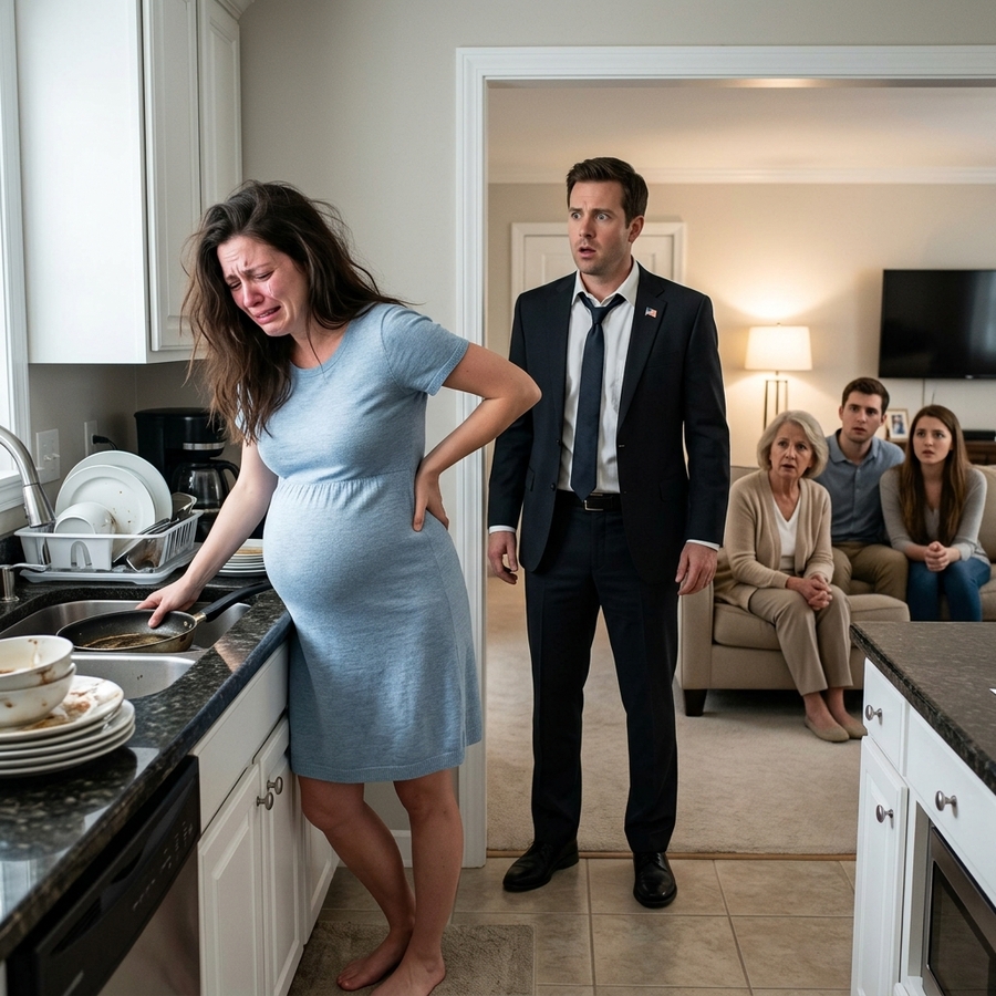 He Returned Home To Find His Pregnant Wife Weeping Over Dishes And Being Treated Like A Maid By His Family — What He Discovered Next Shattered His World Forever